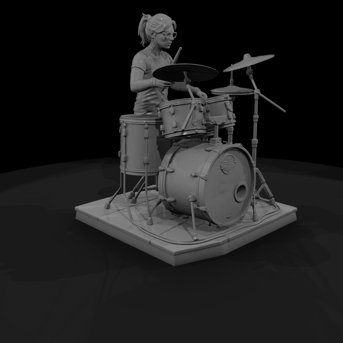 Bnd 107 Soloists Solo Drummer At A Full Kit