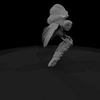 stylized_3d_barn_owl_perch_sculpture_7f5dq83r — thumbnail 3