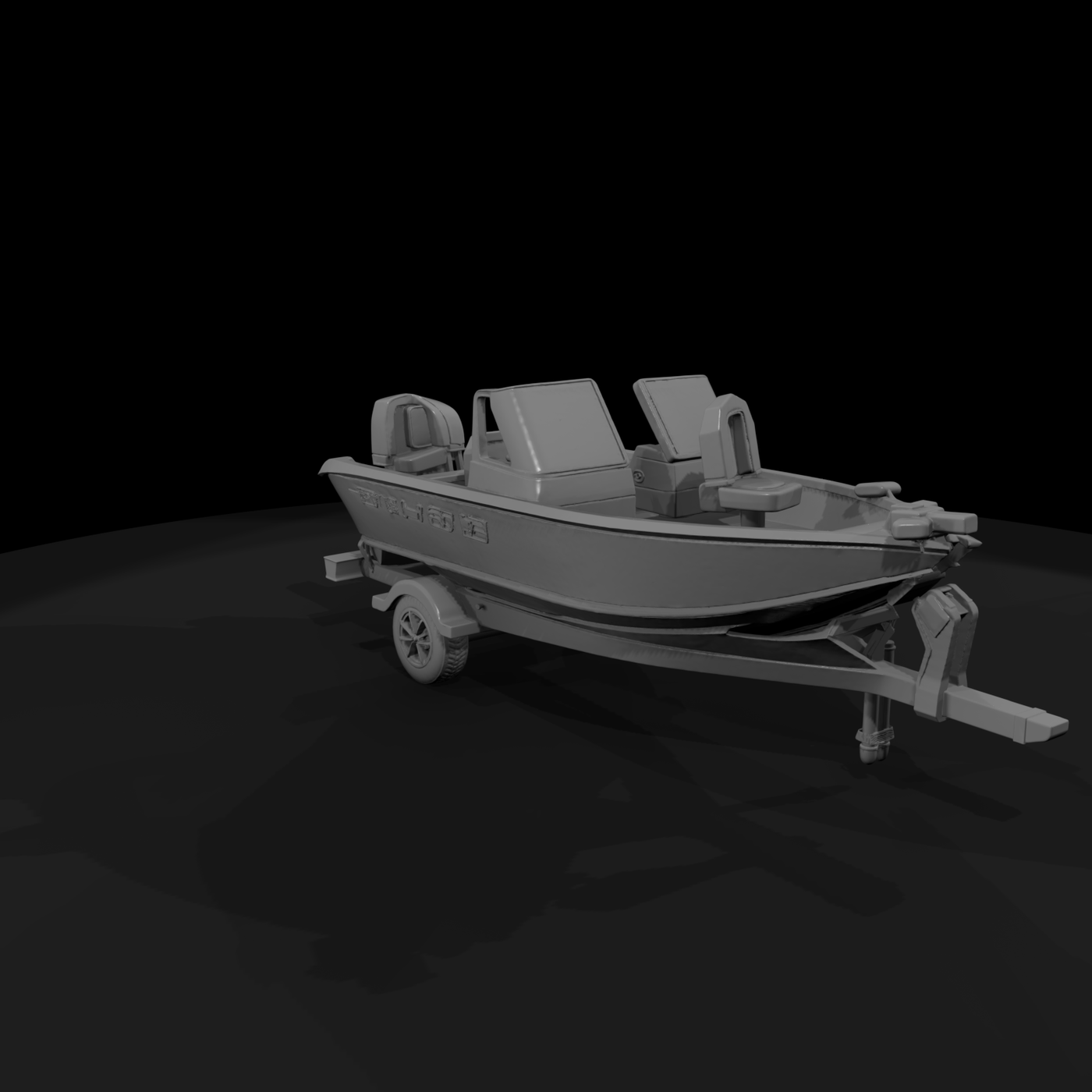 Small Fishing Boat & Trailer