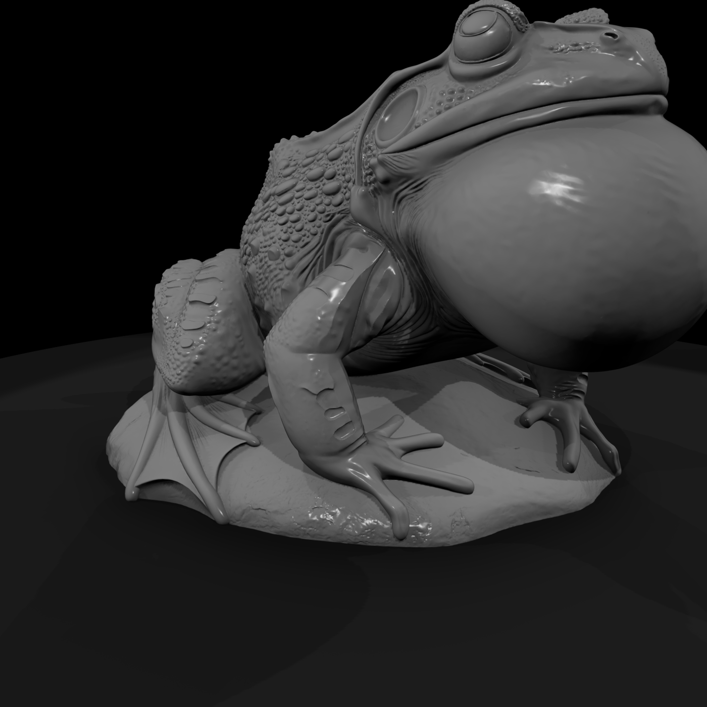 Croaking Toad Sculpture