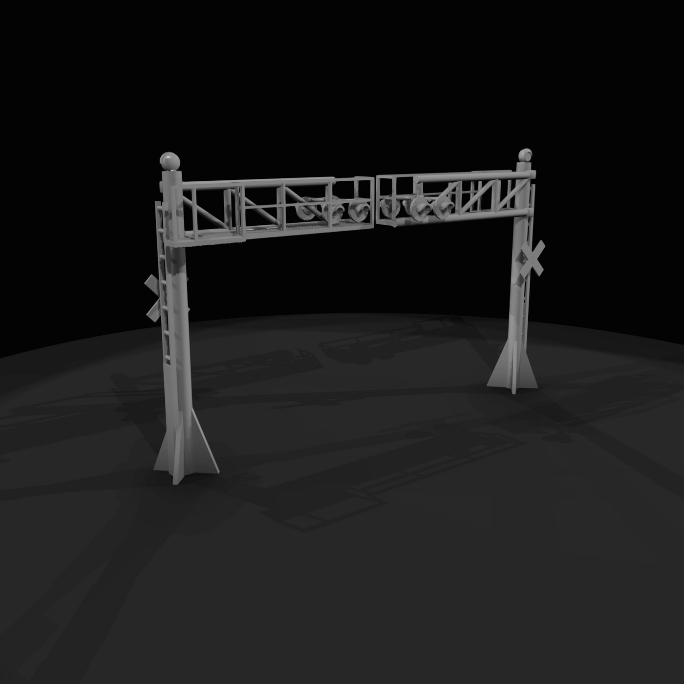 Railroad Grade Crossing Signal Gantry