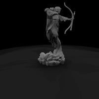 stylized_fantasy_female_archer_3d_statue_lbd1mjj3 — thumbnail 3