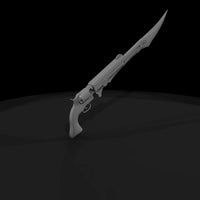 engraved-stylized-gunblade-pistol-sword-miniature-prop-004507 — thumbnail 4