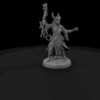 Elf Druid with Antlered Crown and Vine Staff — thumbnail 4