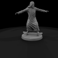 Man in a Thobe Riding a Skateboard — thumbnail 4