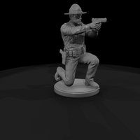 Deputy Kneeling with Drawn Pistol — thumbnail 4