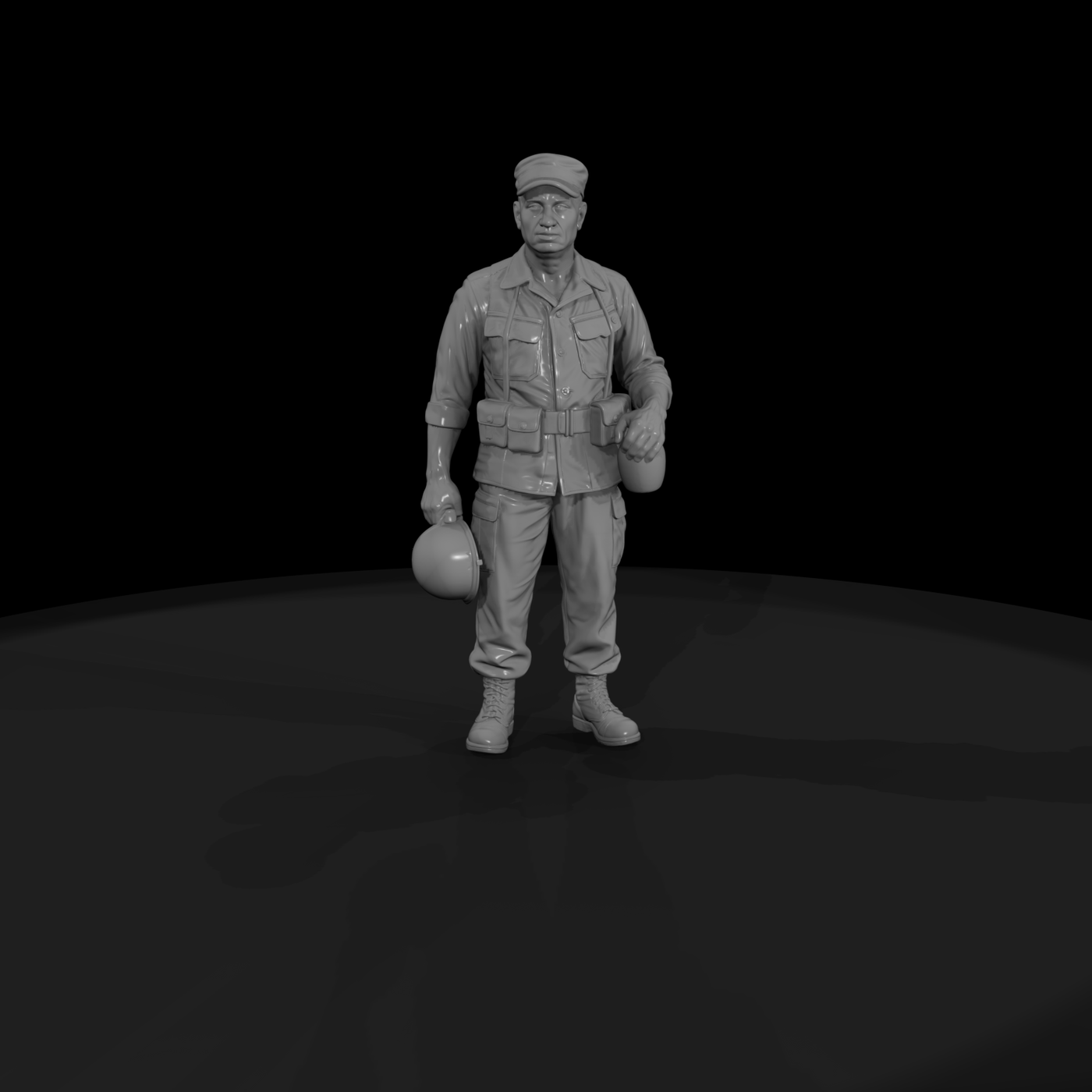 Vn Army 032 Vietnam U S Army Resting Soldier Figur