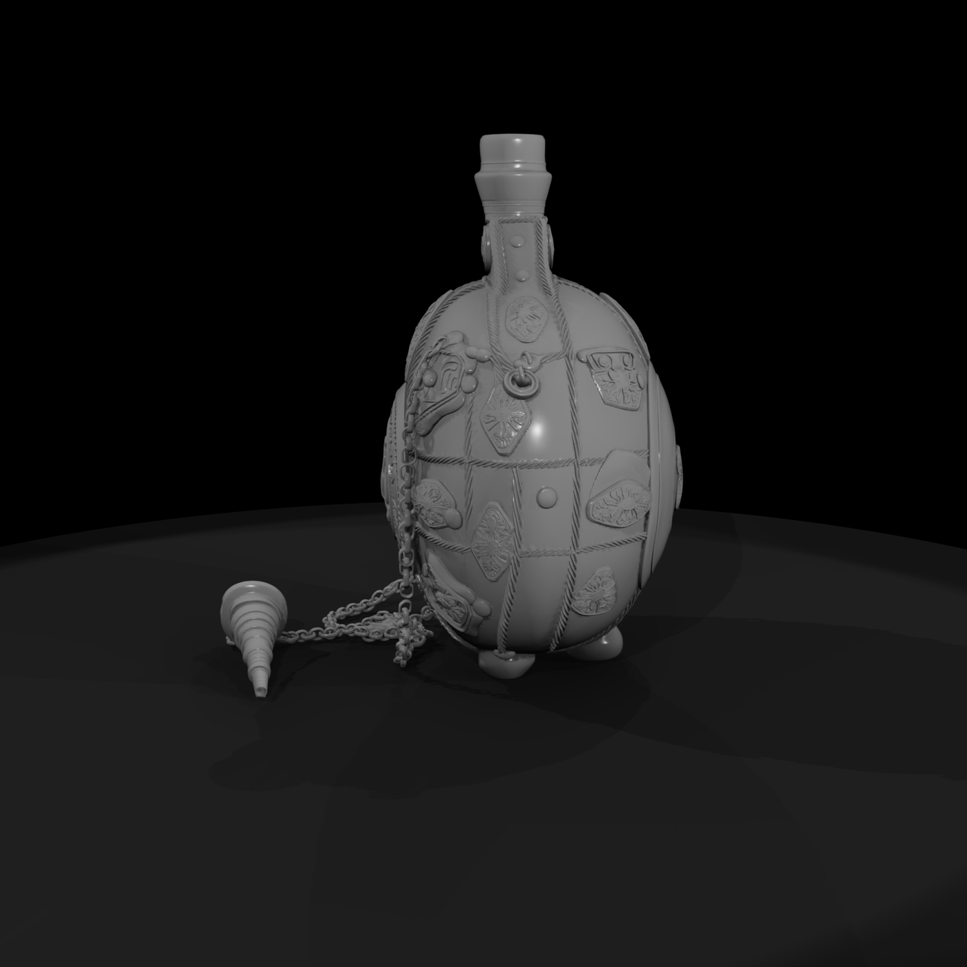 Ornate Medieval Canteen