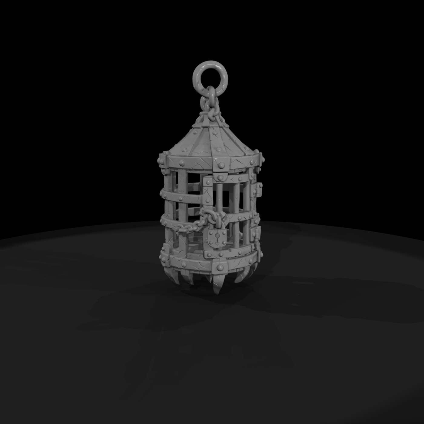 Hanging Iron Gibbet Prison Cage