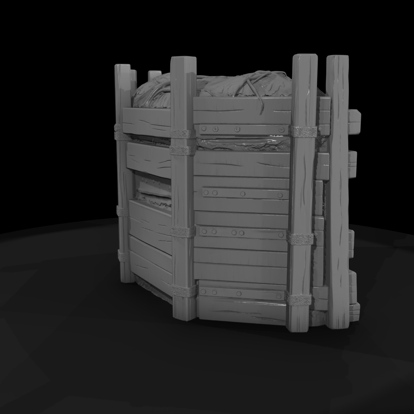 Trench Barricade with Sandbags