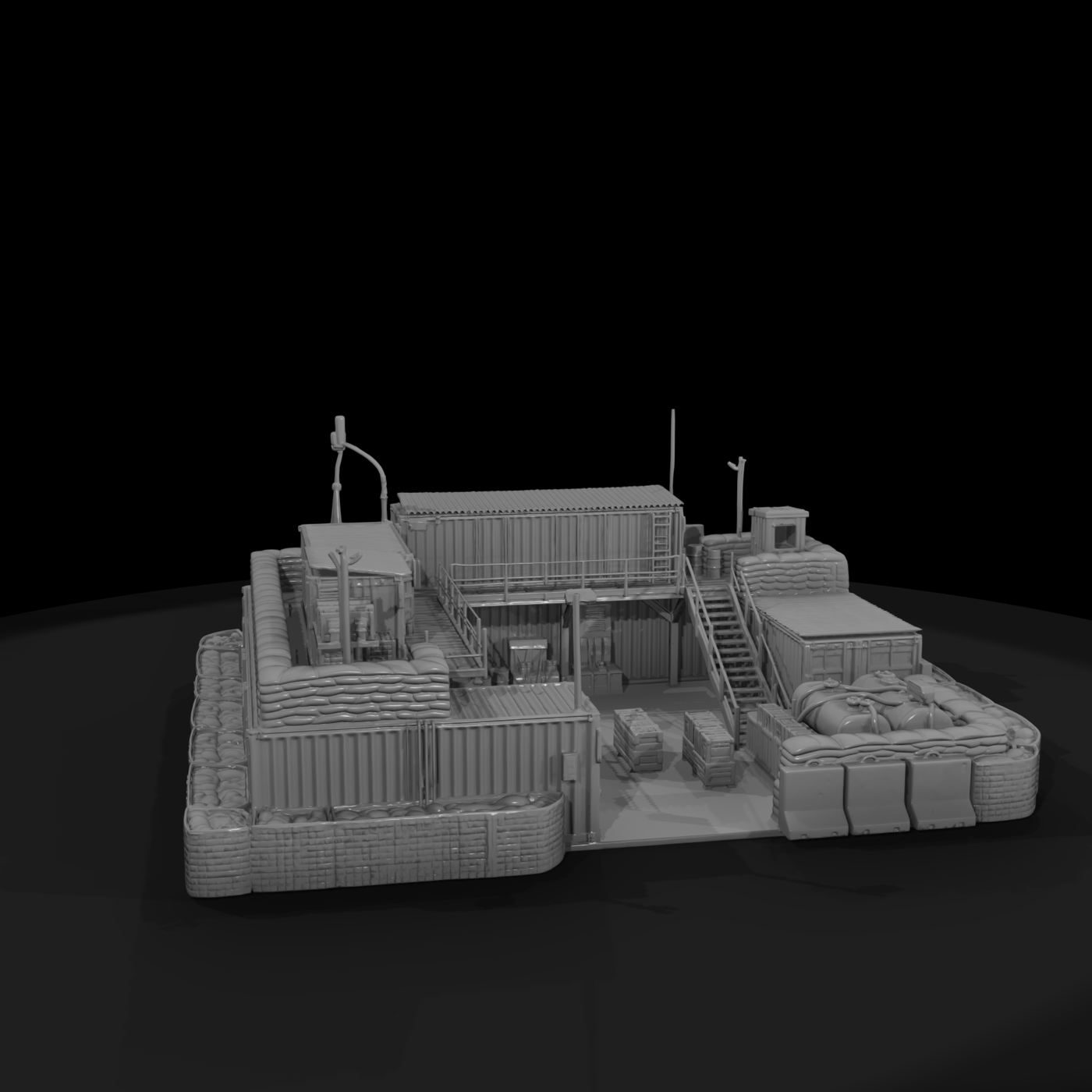 Mil 040 Modern Desert Forward Supply Depot