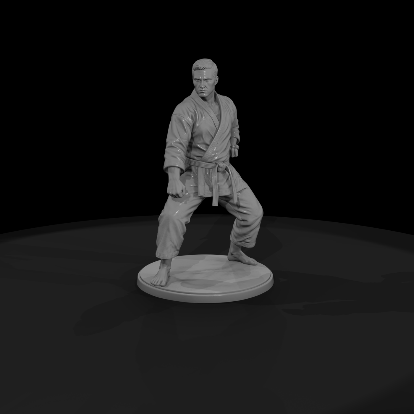 Poparc 0314 Karate Kata Performer Alternate Pose