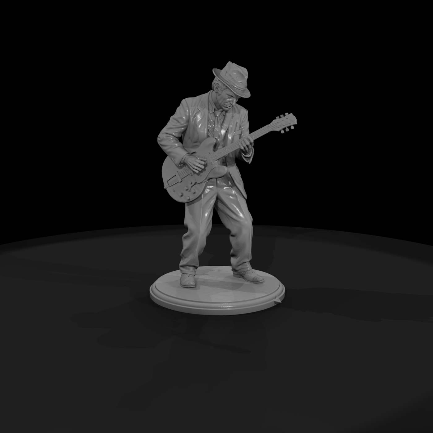Poparc 0173 Blues Club Guitarist Alternate Pose
