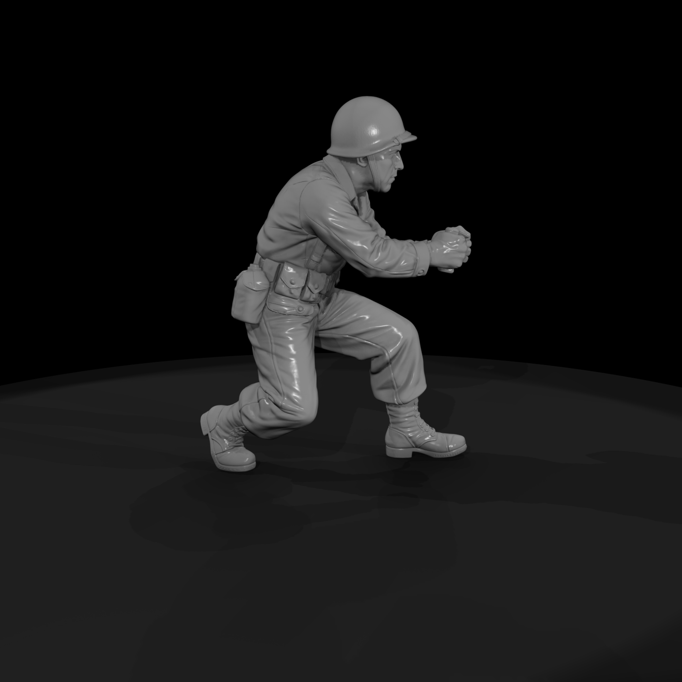 Ww2 Army 008 Wwii U S Army Artillery Crewman Figur