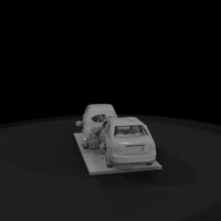 Two-Car Collision Wreck Scene — thumbnail 5