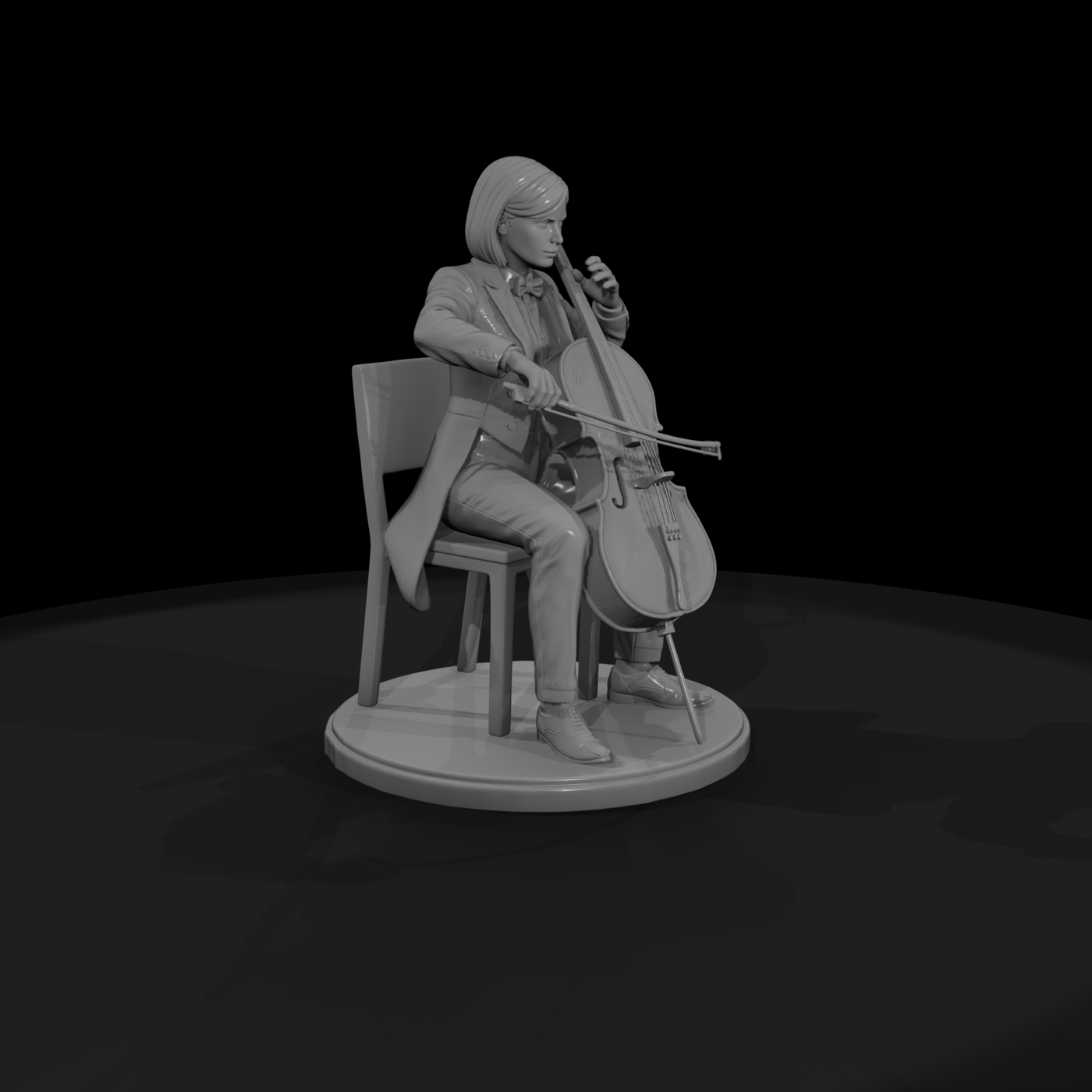 Seated Orchestra Cellist