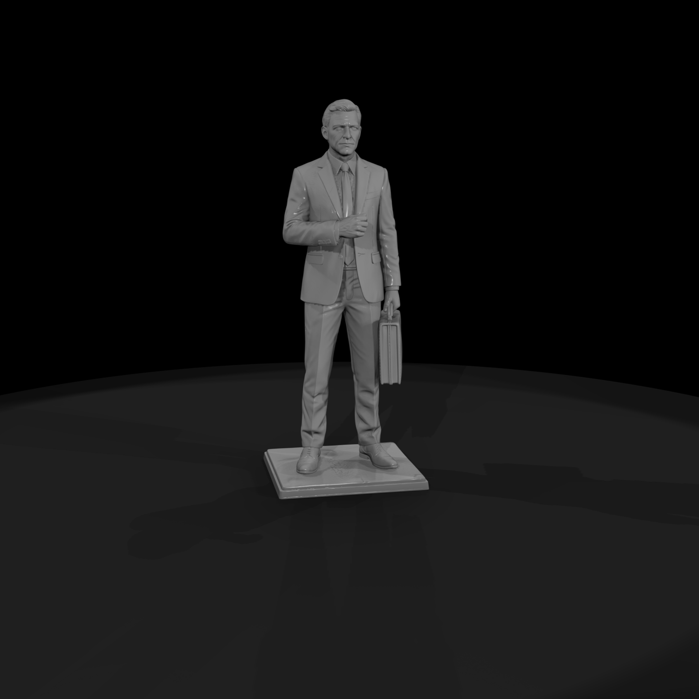 Businessman with Briefcase and Glasses