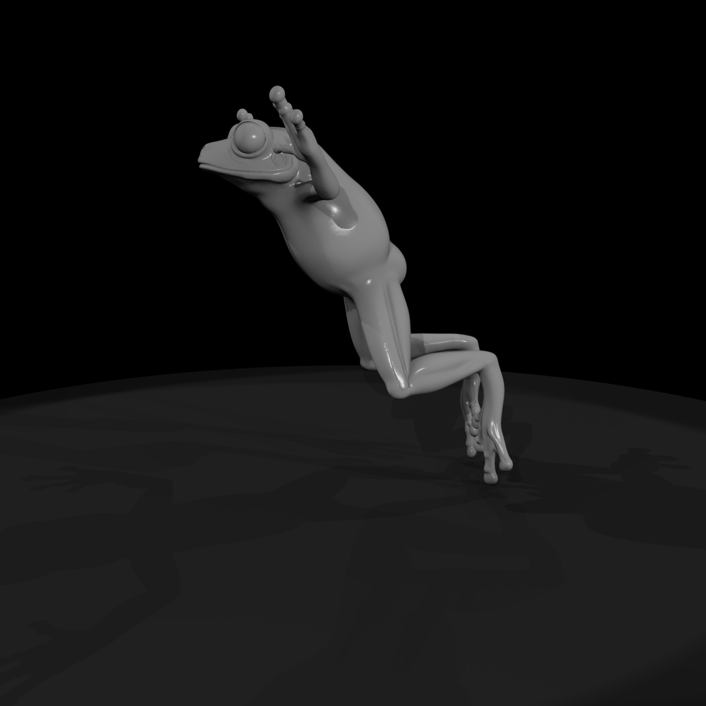 Stylized Tree Frog Figurine & Displays