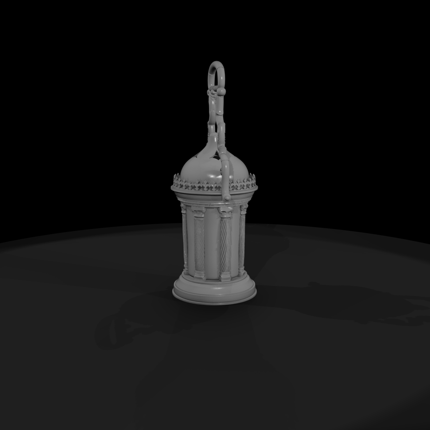Victorian Neoclassical Hanging Lantern