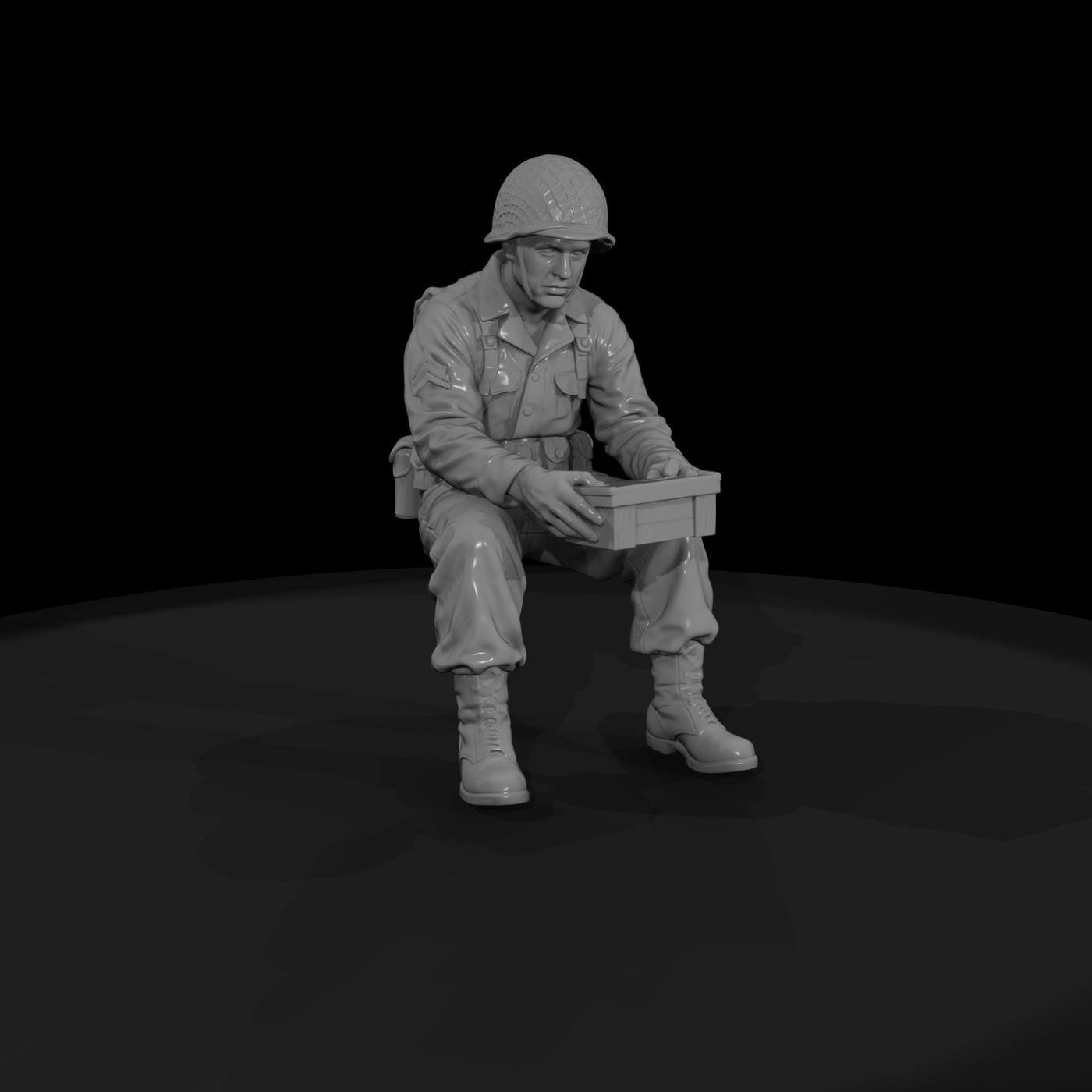 Ww2 Army 090 Wwii U S Army Supply Clerk Figure