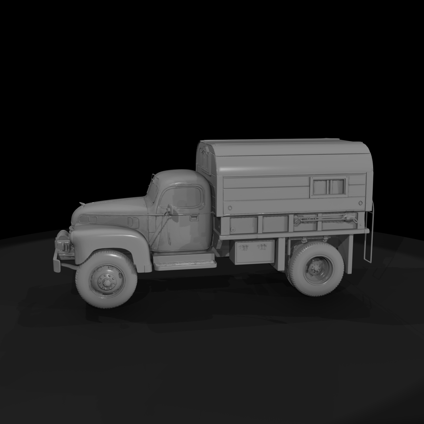 Vintage Camper Pickup