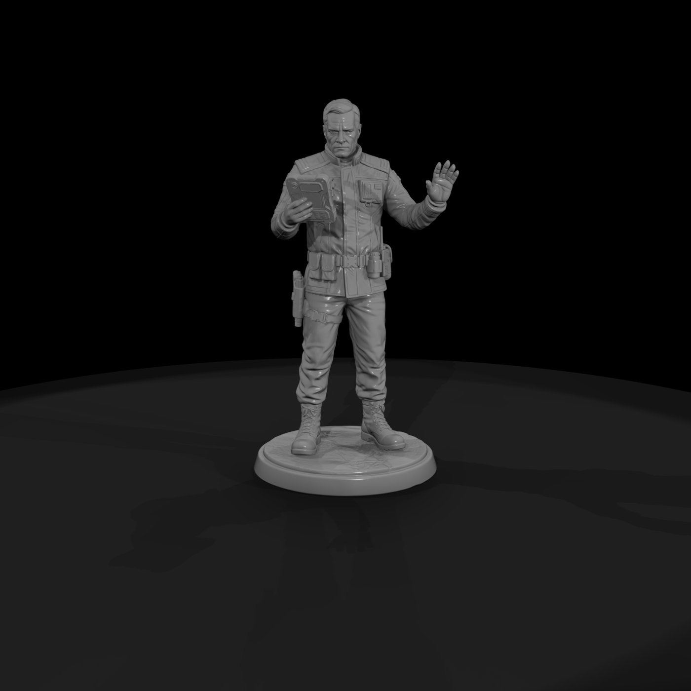 Poparc 0080 Spaceport Customs Officer Alternate Po