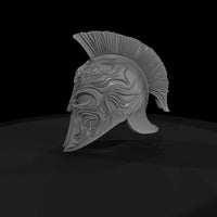 ornate-spartan-skull-crest-helmet-miniature-diorama-prop-740750 — thumbnail 5