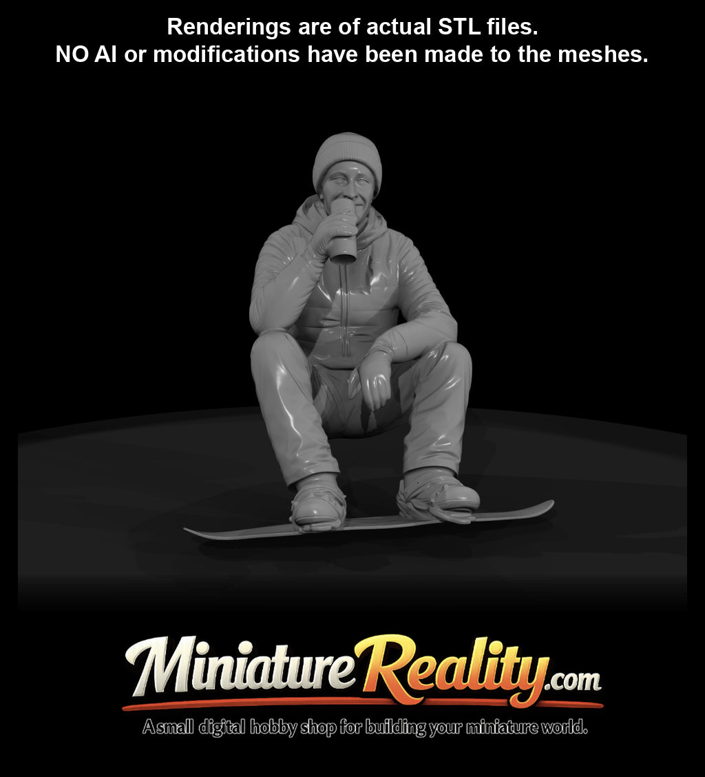 winter-skier-man-on-snowboard-seated-drinking-from-thermos
