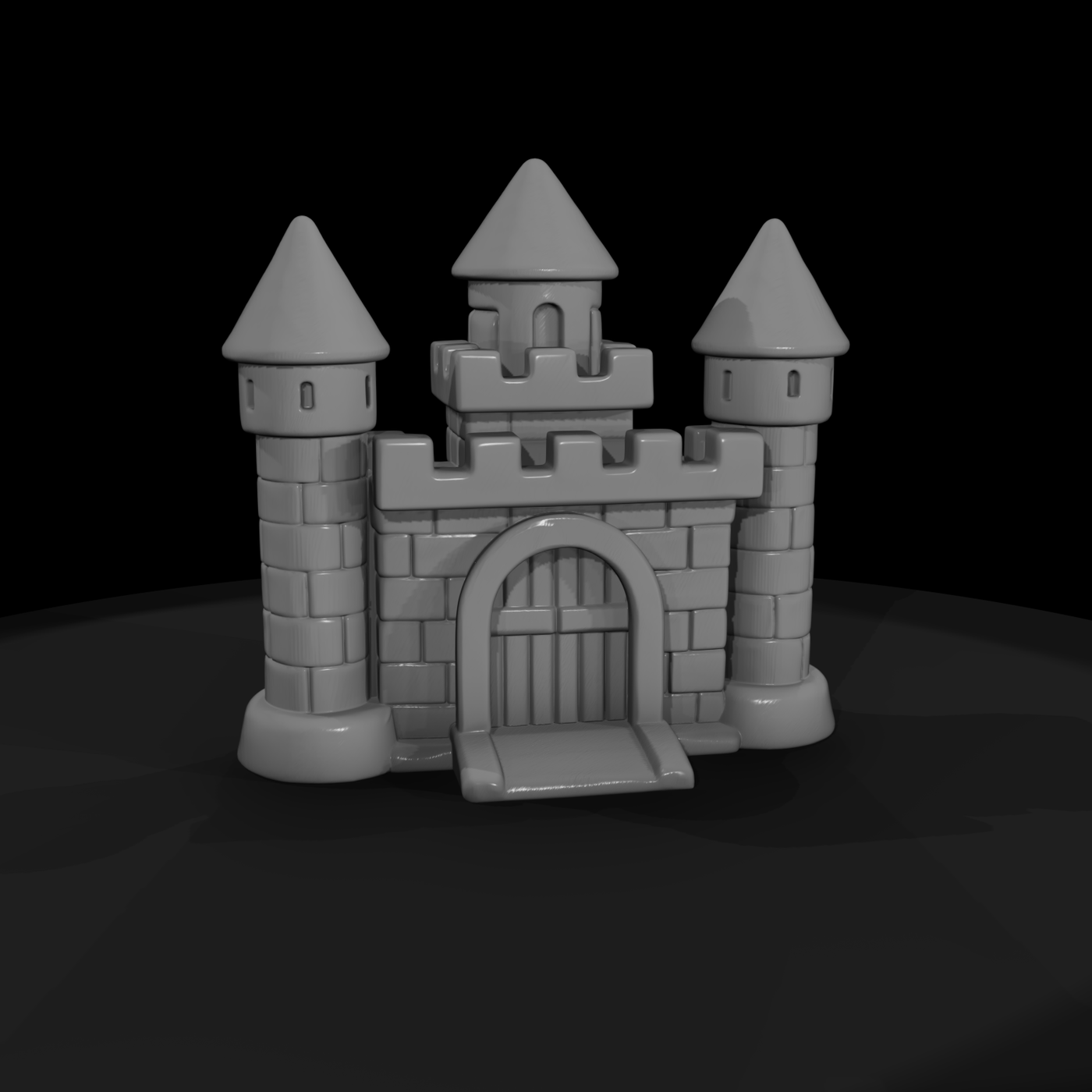 Stylized Toy Castle Playset