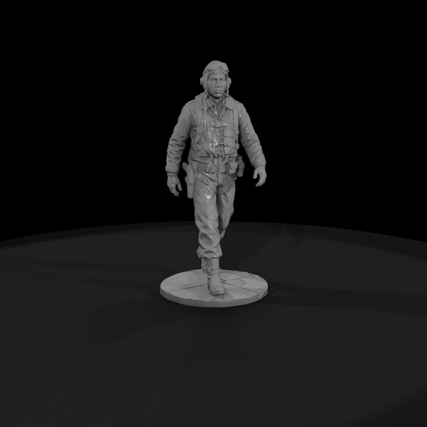 Ww2H 051 United States Tuskegee Airman Fighter Pil