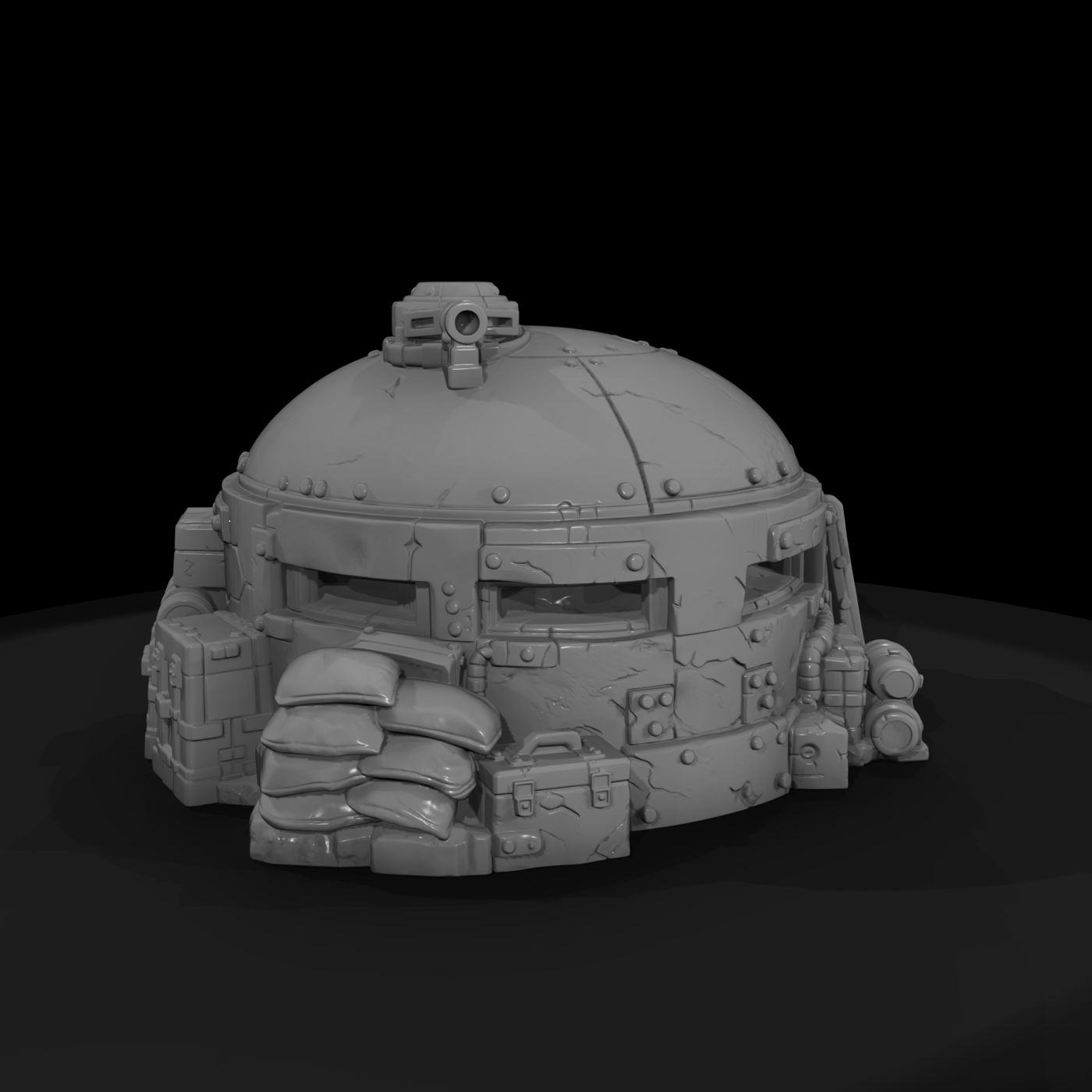 Armored Dome Pillbox Bunker