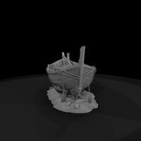 stylized-beached-wooden-fishing-boat-3d-model-wciu — thumbnail 4