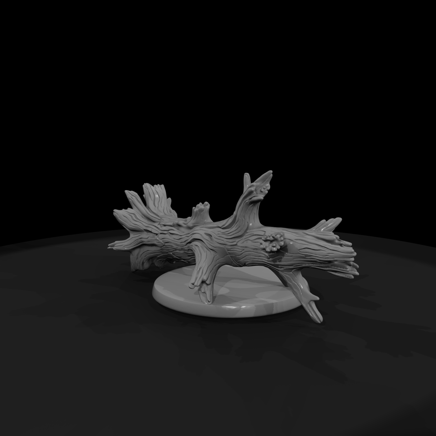 Gnarled Fallen Log