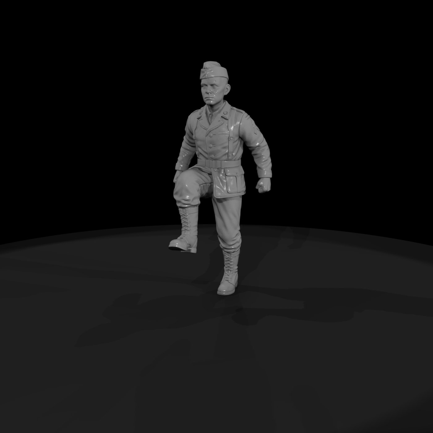 WWII American GI Advancing