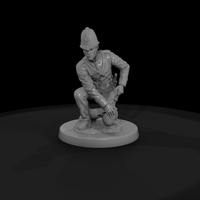 1880s Constable Kneeling with Handcuffs — thumbnail 5