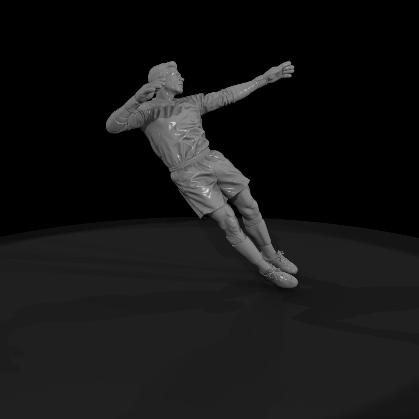 0072 Sports Soccer Goalkeeper Dive