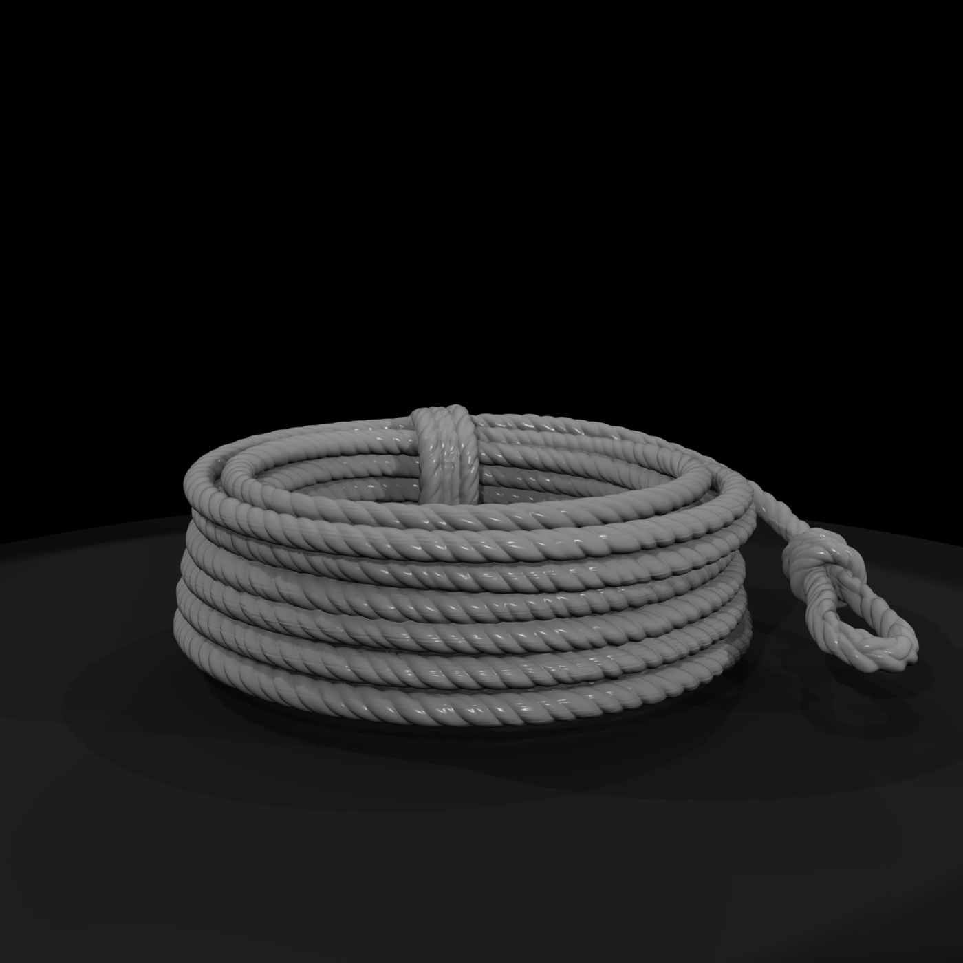 Coiled Lariat Rope