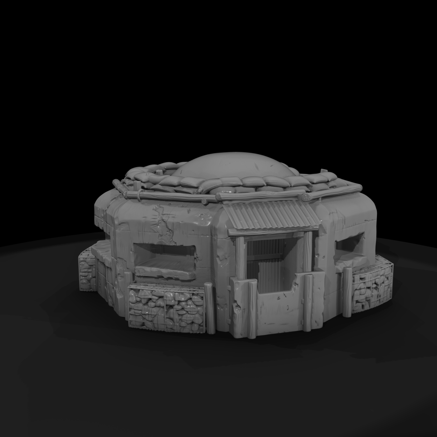 WWII Pacific Reinforced Pillbox
