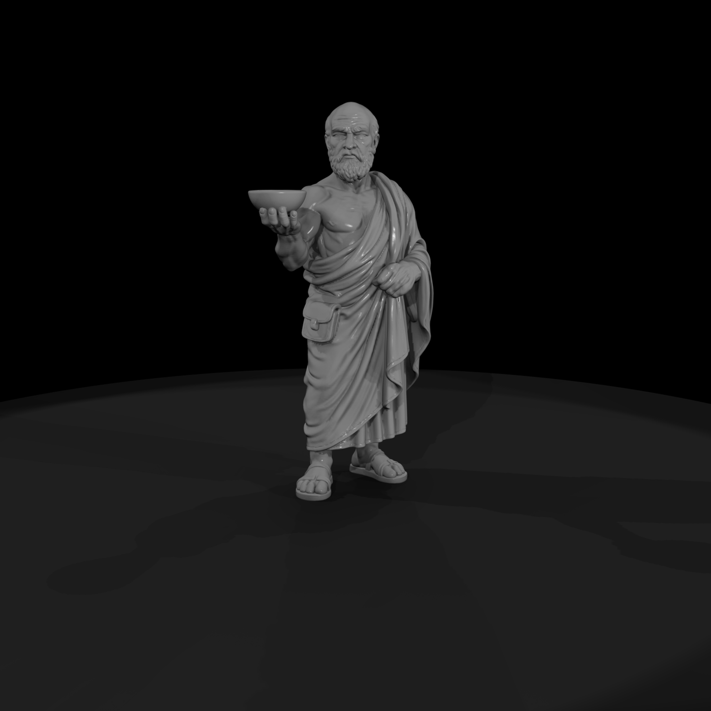 Hist 0030 Historical Hippocrates Miniature Figure