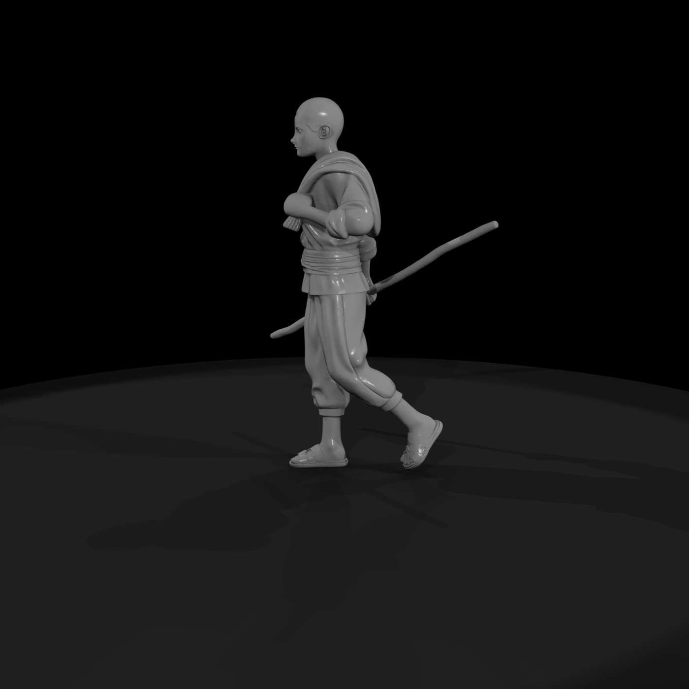 Traveling Peasant Walking Figure & Model Railroads