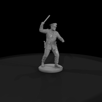 1950s Patrolman Swinging a Nightstick — thumbnail 6