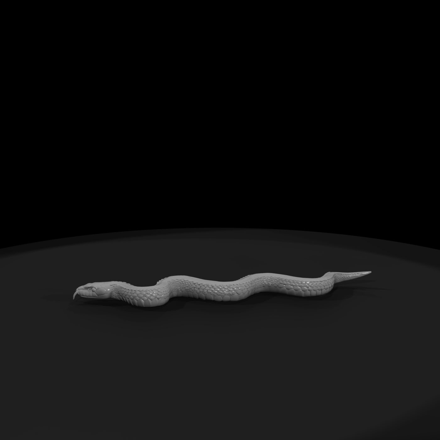 Coiled Snake Figurine — & Railway Scenery