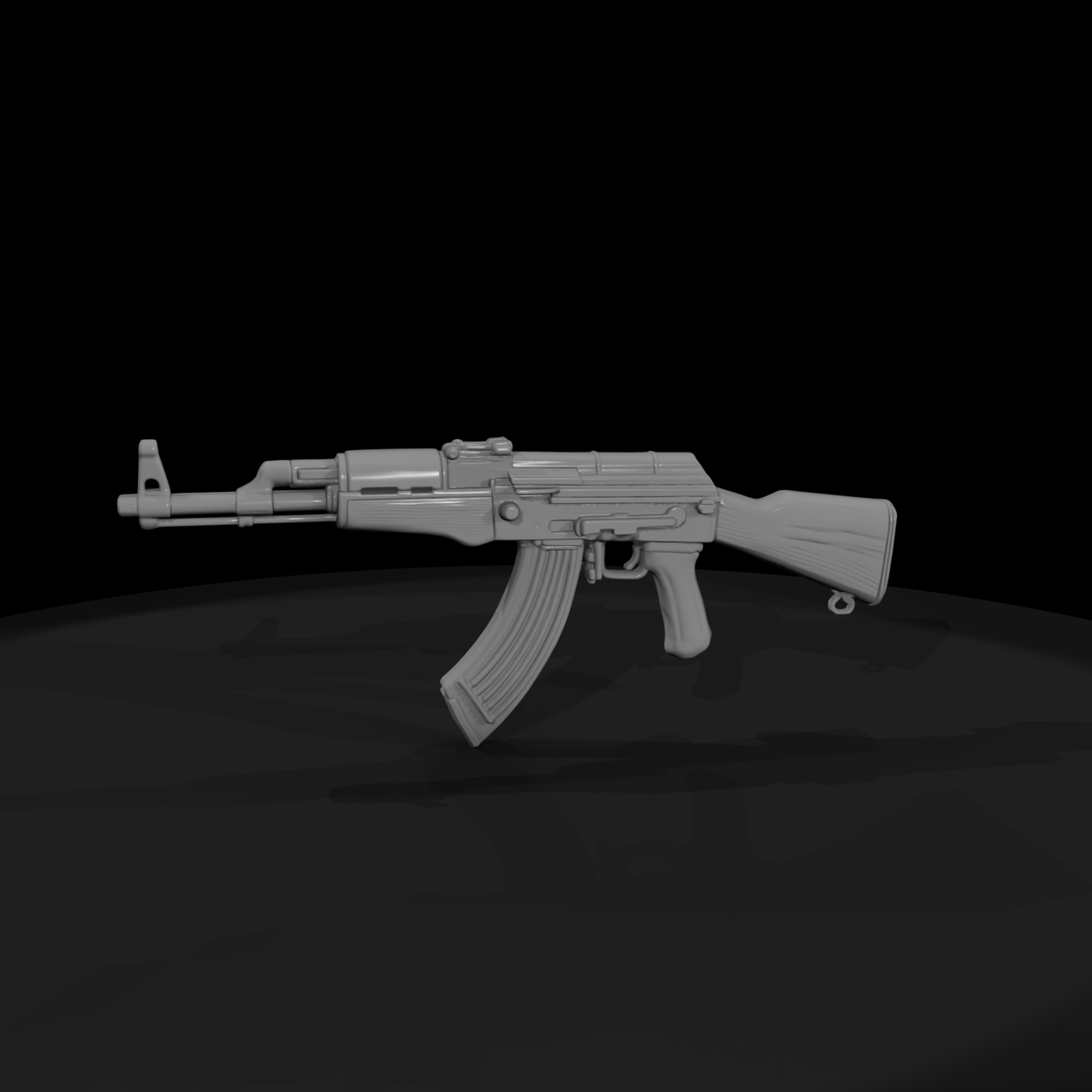 AK-Pattern Rifle, Striped Custom Finish