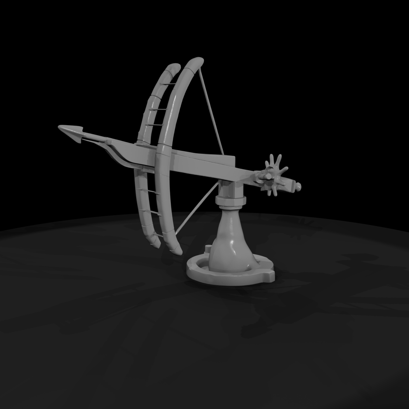 Stylized Mounted Fantasy Crossbow