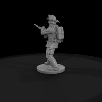 1980s Firefighter Working a Nozzle — thumbnail 5