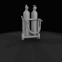 miniature-two-cylinder-welding-cart-with-torch-and-hoses — thumbnail 4