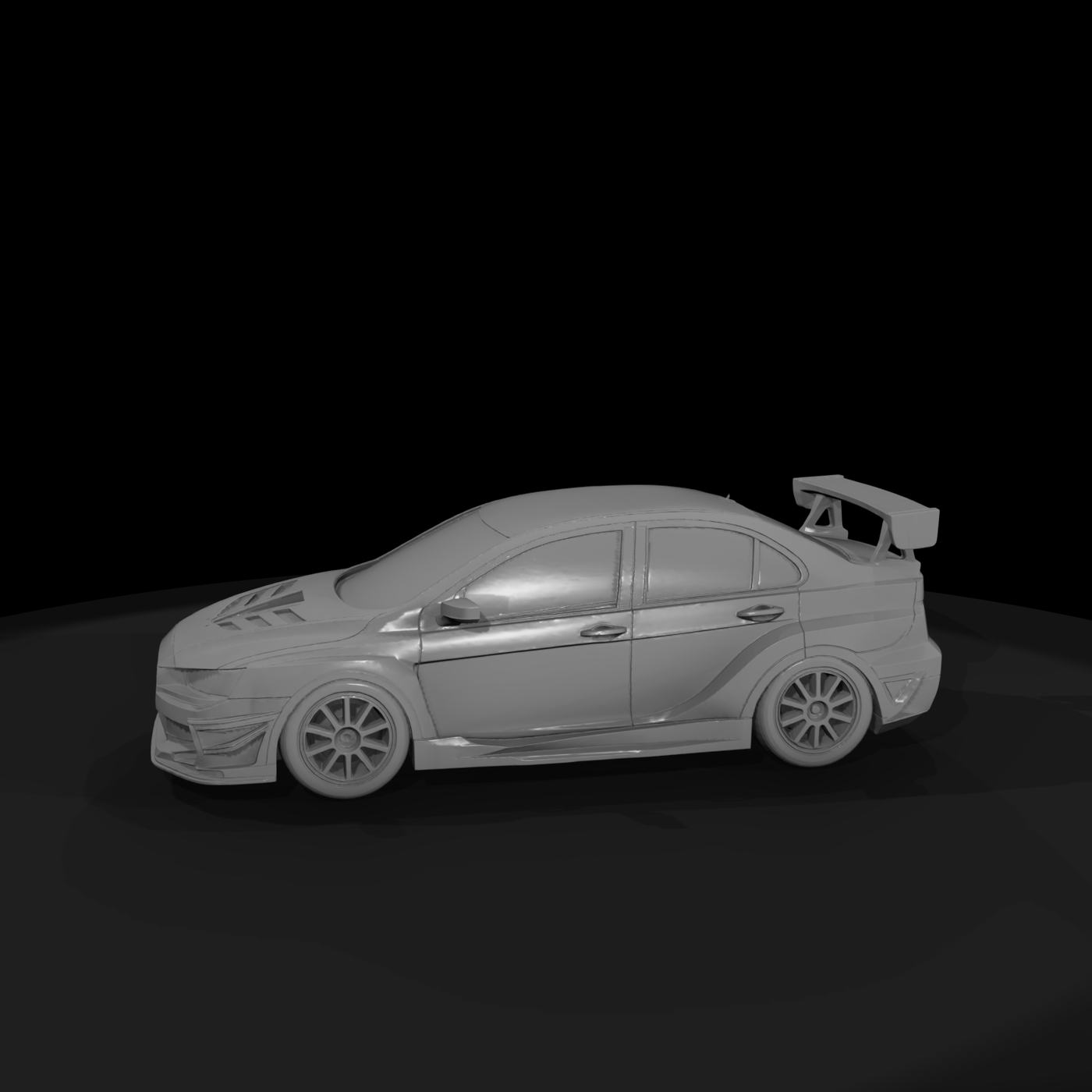 Tuned Lancer Evo Tuner Car
