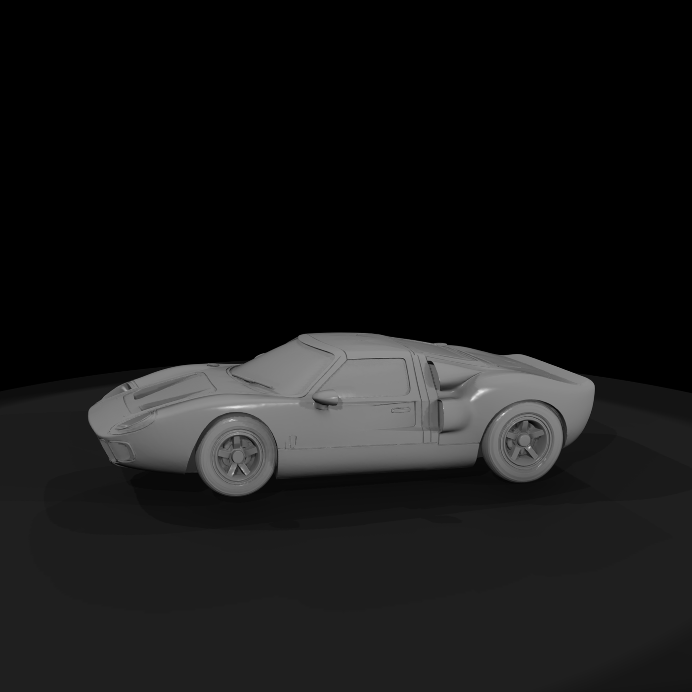 GT40-style classic race car