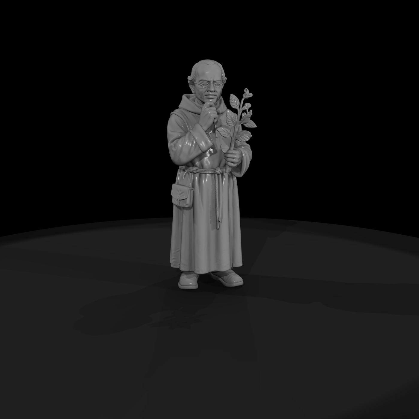 Hist 0179 Historical Gregor Mendel Miniature Figur