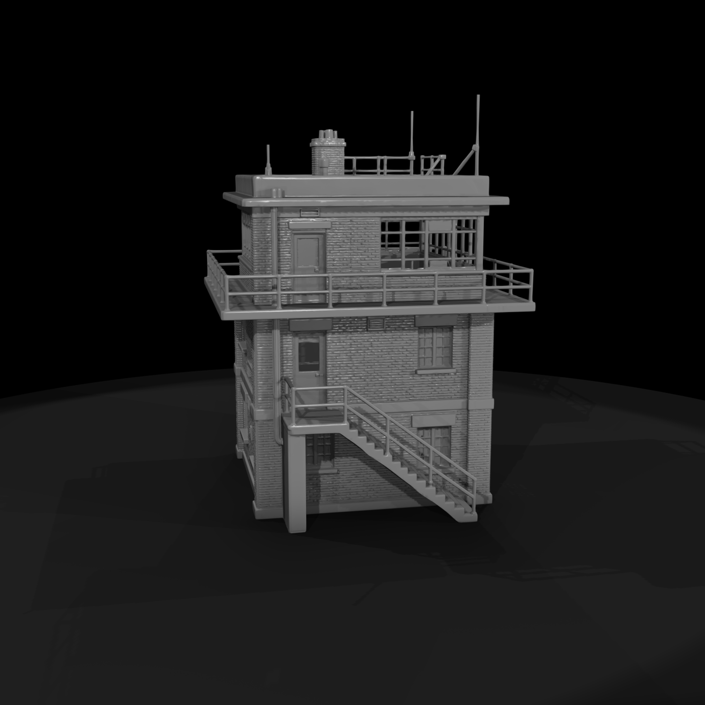 Mil 022 Ww2 England Airfield Control Tower